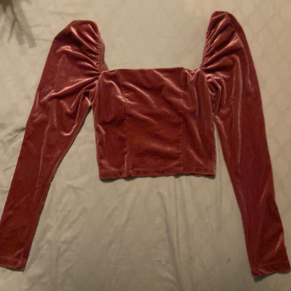 Semi new pink top size small